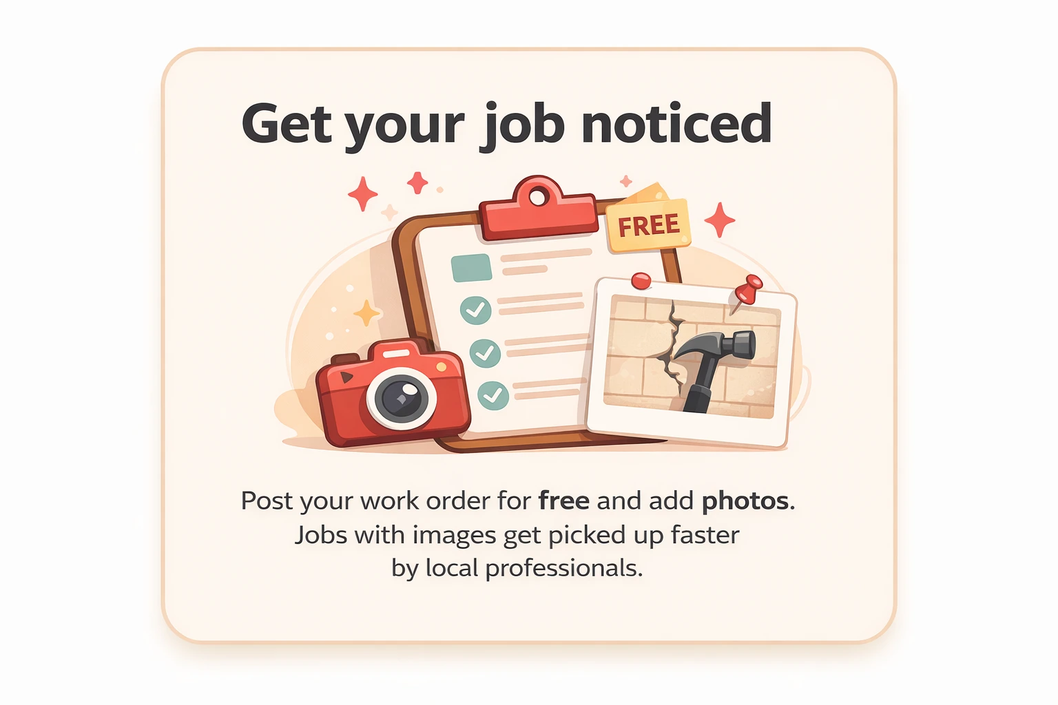 Homeowner posting a job