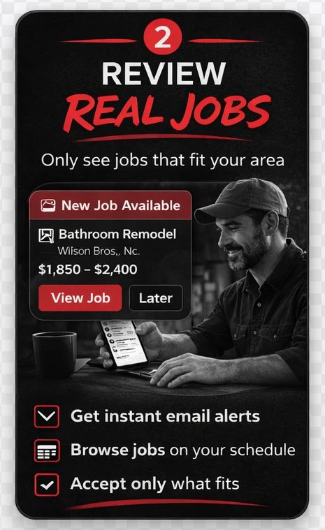 Get notified about jobs